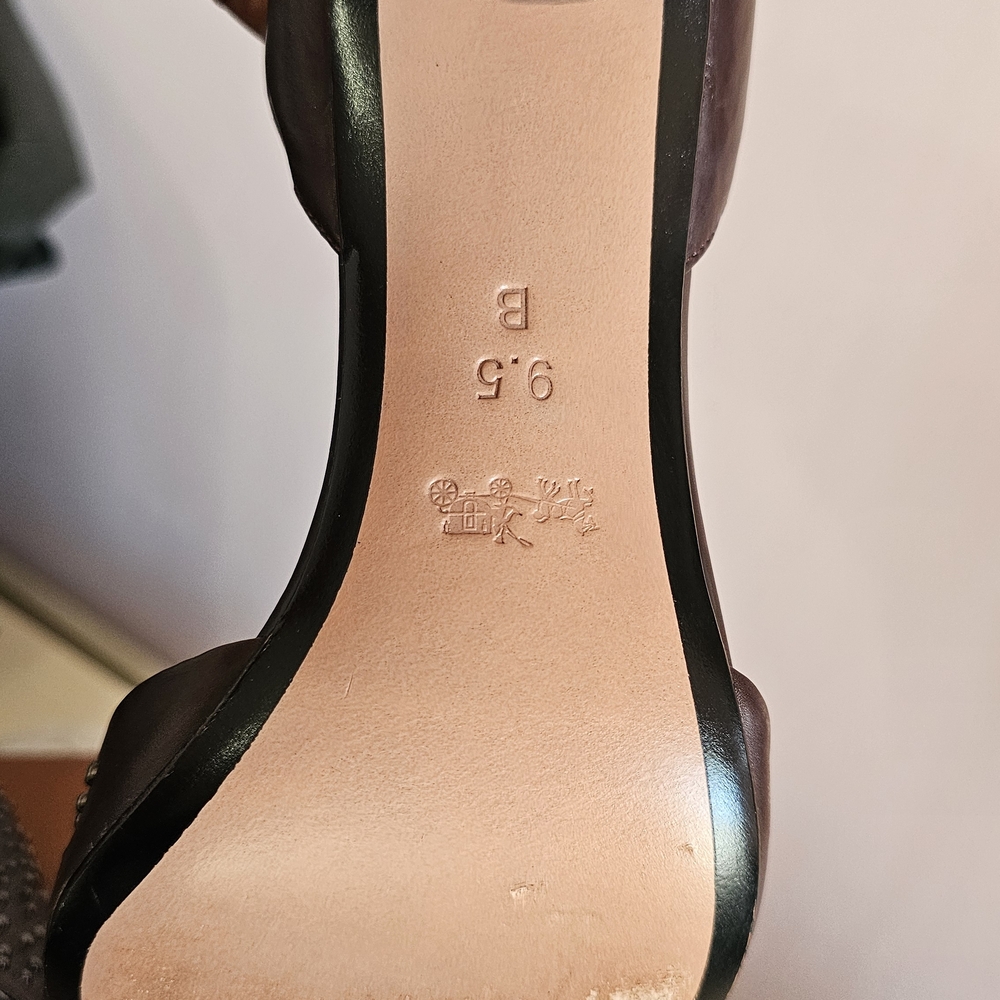 Coach Brown Studded Women's Shoes - Picture 8 of 11